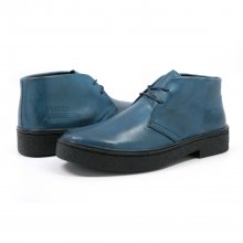Classic Playboy Chukka Boot Denim Blue Leather