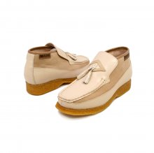 British Collection Classic Beige Leather Slip-on with Tassle