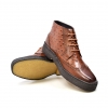 British Collection Cognac Ostrich and Wingtip Leather