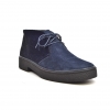 Classic Playboy Chukka Boot Two Tone Navy Suede and Pony Skin