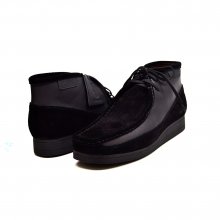 British Collection"New Castle"-Black Suede and Leather