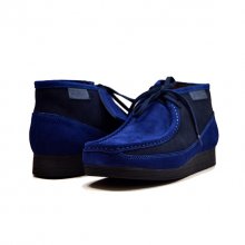 British Collection"New Castle"-Blue and Grey Suede