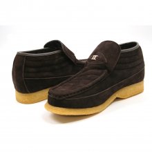 British Collection-Liberty Brown Suede High Slip-on
