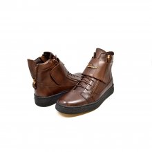 British Collection "Empire" Brown Leather High Top w/Crepe Sole