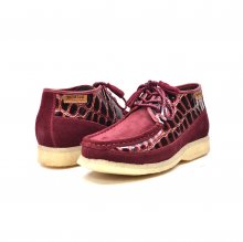 British Collection Knicks Croc-Burgundy Suede and Croc