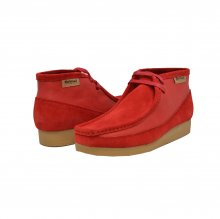 British Collection"New Castle"-Red Leather and Suede