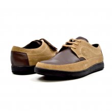 British Collection "Bristols" Tan Suede and Brown Leather