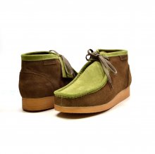 British Collection"New Castle"-Forest Green and Olive Suede