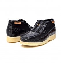 British Collection Apollo Croc-Black Suede and Croc