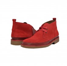 British Collection "Cambridge" Red Leather and Suede