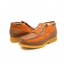 British Collection Apollo-Rust Leather/Rust Suede Slip-on