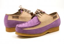 British Collection Crown-Lavender/Beige Oxford Leather Suede