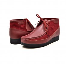 British Collection"New Castle"- Cherry Leather and Suede