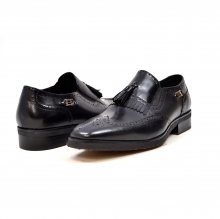 British Collection "Rick" Black Leather Slip-on