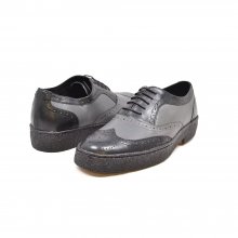 British Collection Wingtips Two tone low-cut Gray/Black