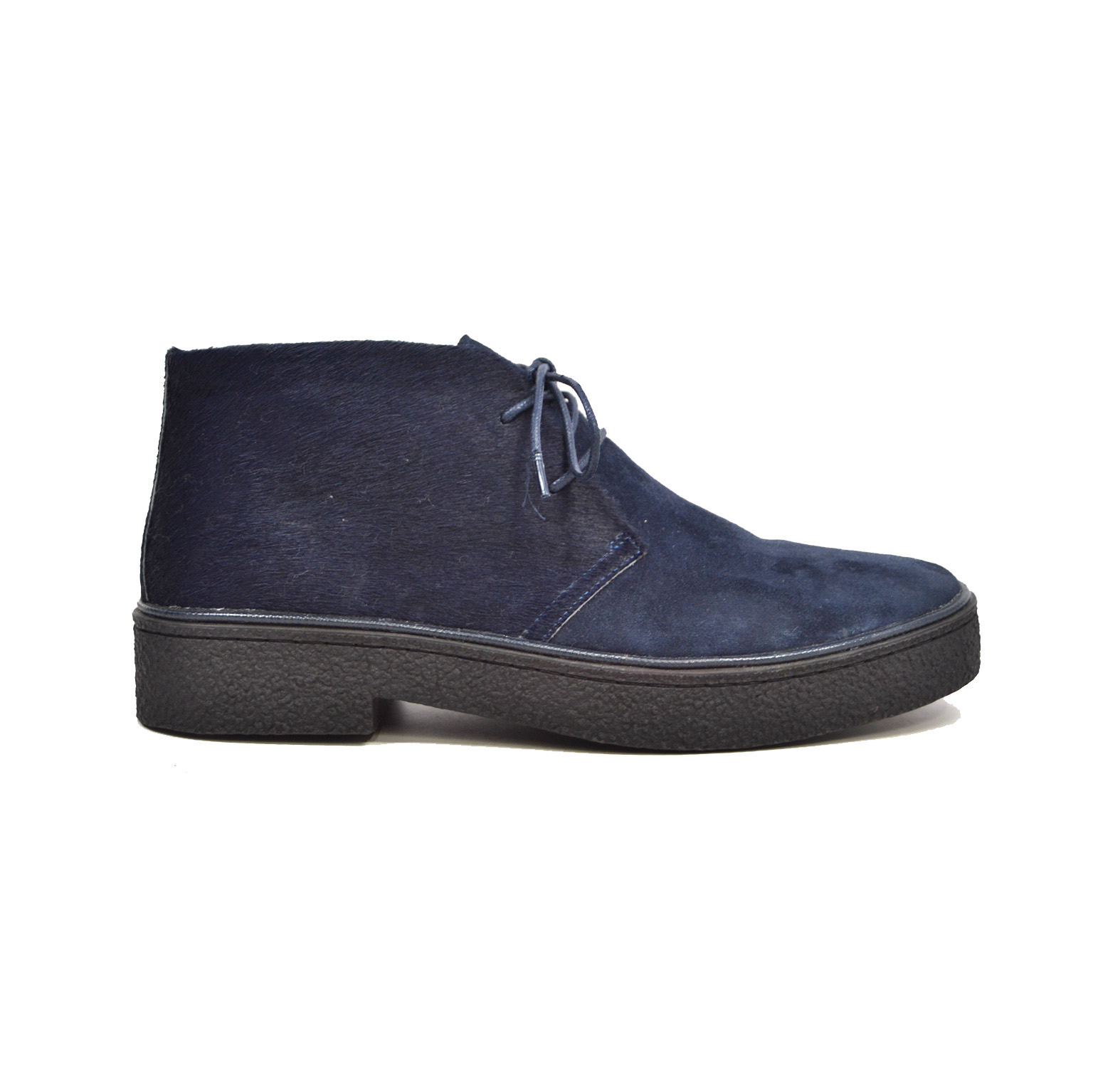 Classic Playboy Chukka Boot Two Tone Navy Suede and Pony Skin [1226-61 ...