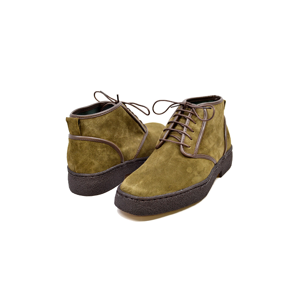 British Collection Playboy Chukka Kaydence Olive Lamb Suede [9321-2 ...