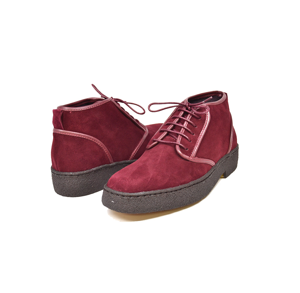 British Collection Playboy Chukka Kaydence Burgundy Lamb Suede [9321-4 ...