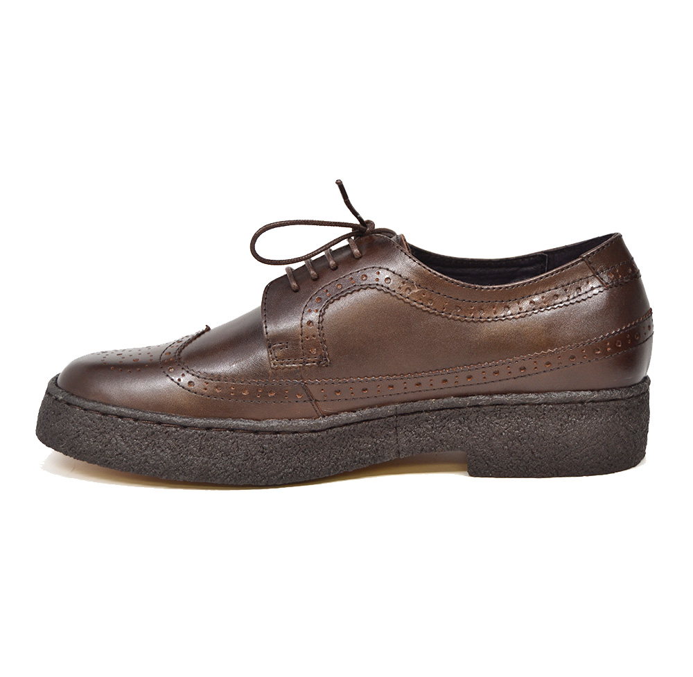 British Collection Wingtips lowcut Brown Leather [3200-02] - $185.00 ...