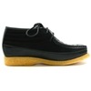 British Collection Castle Black Suede/Black Leath Lace Up