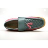British Collection Men's Prince Slip On Leather Shoes Pink/Grey