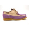 British Collection Crown-Lavender/Beige Oxford Leather Suede