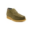 British Collection Checkers-Olive Suede Slip-ons