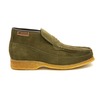 British Collection Checkers-Olive Suede Slip-ons