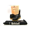 British Collection Classic Black Leather Slip-on with Tassle