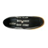 British Collection Apollo-Black and Grey Leather/Suede Slip-on