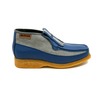 British Collection Apollo-Blue Leather/Grey Suede Slip-on