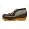 British Collection Apollo-Brown Leather/Grey Suede Slip-on