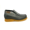 British Collection Apollo-Grey Leather/Grey Suede Slip-on