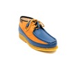 British Collection Knicks Blue and Rust Leather/Suede