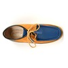 British Collection Knicks Blue and Rust Leather/Suede