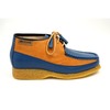 British Collection Knicks Blue and Rust Leather/Suede