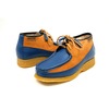 British Collection Knicks Blue and Rust Leather/Suede