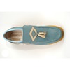 British Collection Palace-Blue and Beige Leather Slip-on