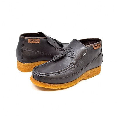 British Collection Classic Brown Leather Slip-on with Tassle