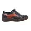British Collection Wingtips two tone low-cut Rust/Bk Leather