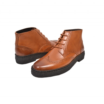 British Collection Wingtip Limited-all cognac Leather