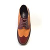 British Collection Wingtip Two-Tone Limited Burg/Rust Leather