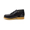 British Collection Palace Black Leather and Suede Slip-on