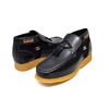 British Collection Palace Black Leather and Suede Slip-on