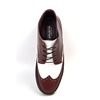 British Collection Wingtip Two-Tone Limited Burg/White Leather