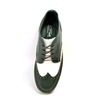 British Collection Wingtip Two-Tone Limited Green/White Leather