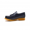 British Collection Brooklyn I Navy Leather and Suede