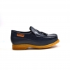 British Collection Brooklyn I Navy Leather and Suede