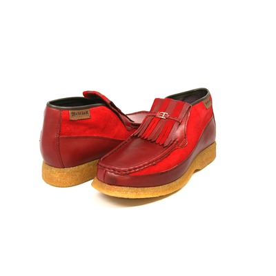 British Collection Apollo 2 Cherry Leather and Suede