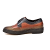 British Collection Wingtip-3 Tone-Brown, Rust, Navy